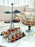 طقم ٤ قطع معدن فضي