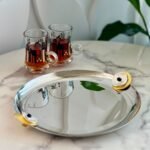 صينة نقديم معدن فضي