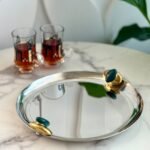 صينة نقديم معدن فضي