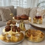 طقم 5 قطع معدن ذهبي