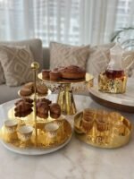 طقم 5 قطع معدن ذهبي