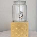 ه - ستاند مع زجاج المشروبات