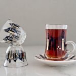 طقم  ضيافة شاي وقهوة مأذن اسود - ٦ أشخاص