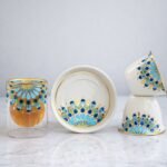 طقم  ضيافة شاي وقهوة أزرق - ٦ أشخاص