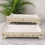 ه - مجموعة الليالي - طقم تقديم لون بيج