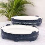 ه - مجموعة الليالي - طقم تقديم لون اسود